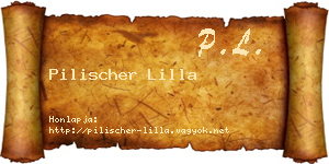Pilischer Lilla névjegykártya